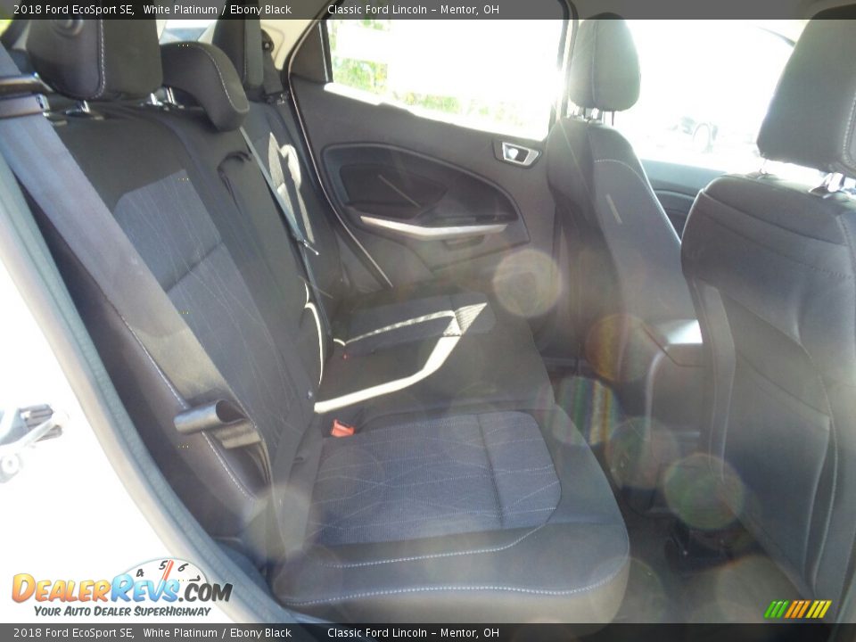 2018 Ford EcoSport SE White Platinum / Ebony Black Photo #7