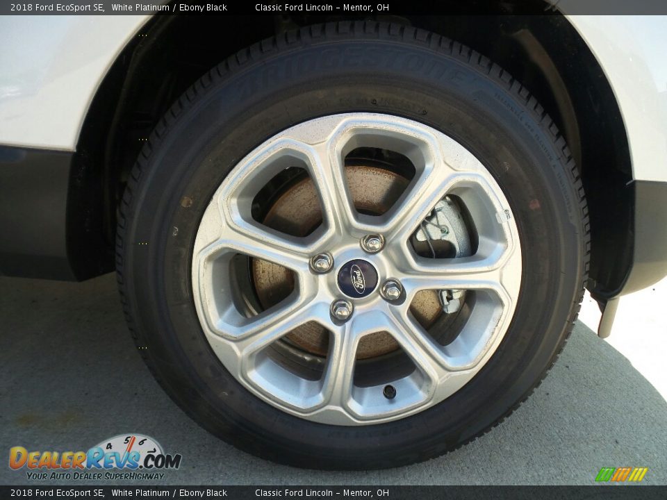 2018 Ford EcoSport SE White Platinum / Ebony Black Photo #8