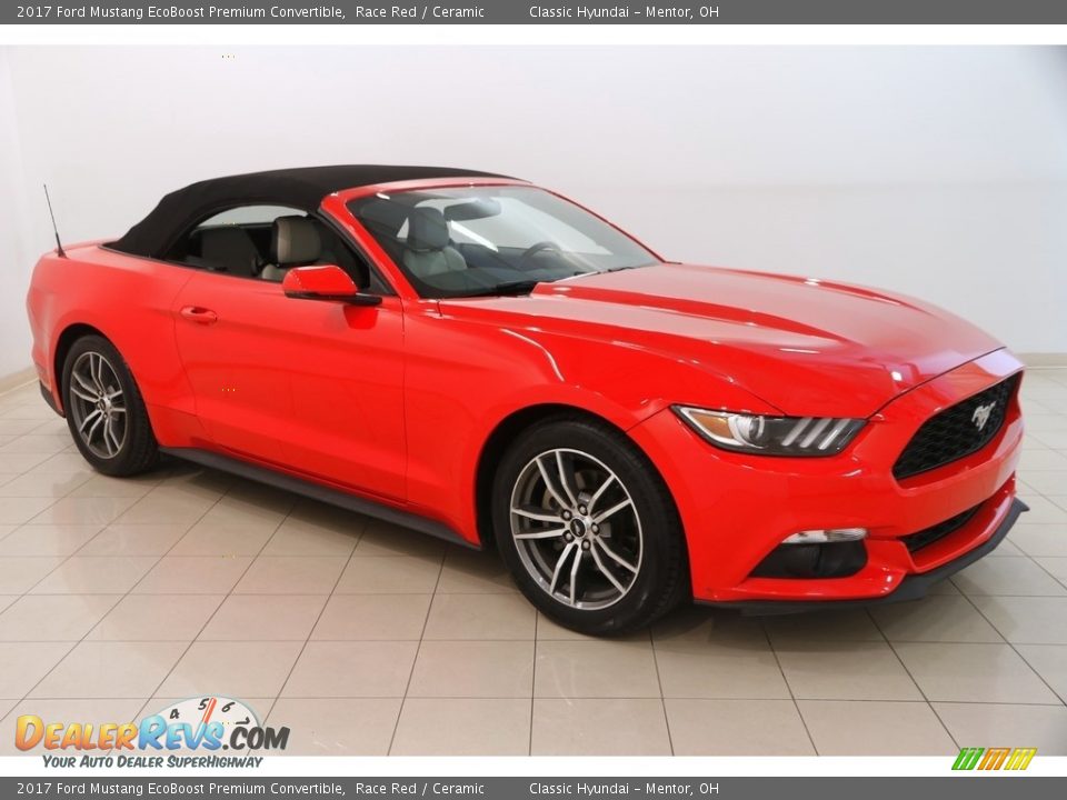 2017 Ford Mustang EcoBoost Premium Convertible Race Red / Ceramic Photo #2