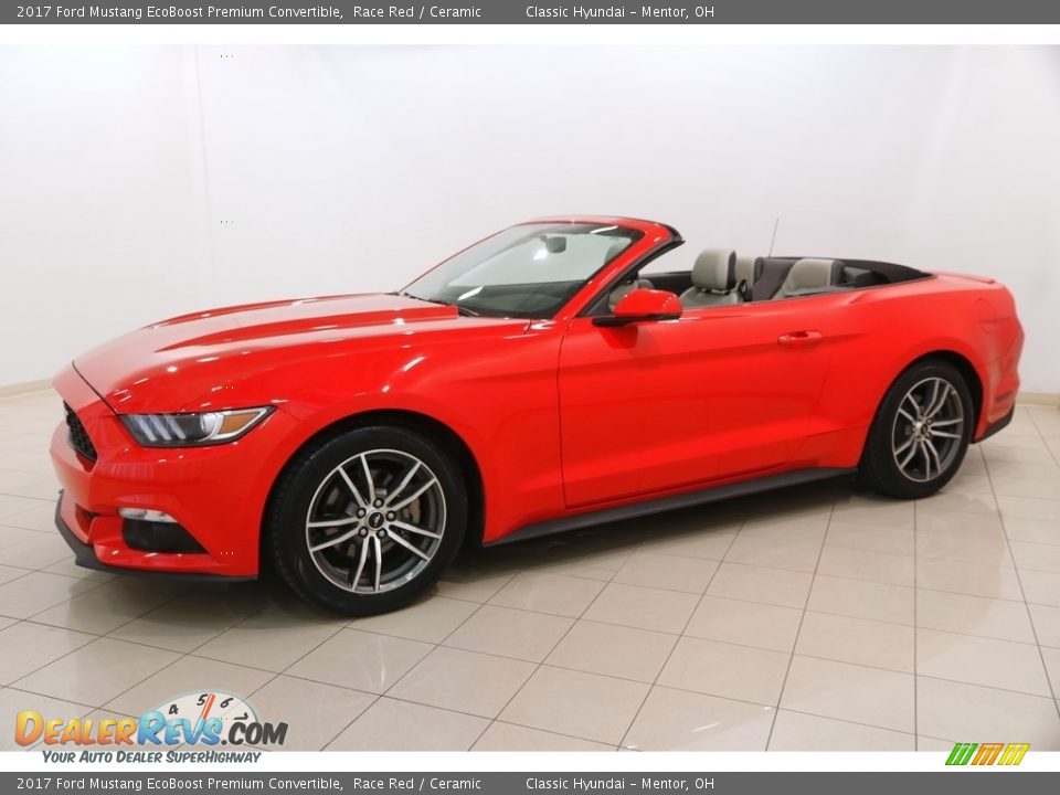 2017 Ford Mustang EcoBoost Premium Convertible Race Red / Ceramic Photo #4