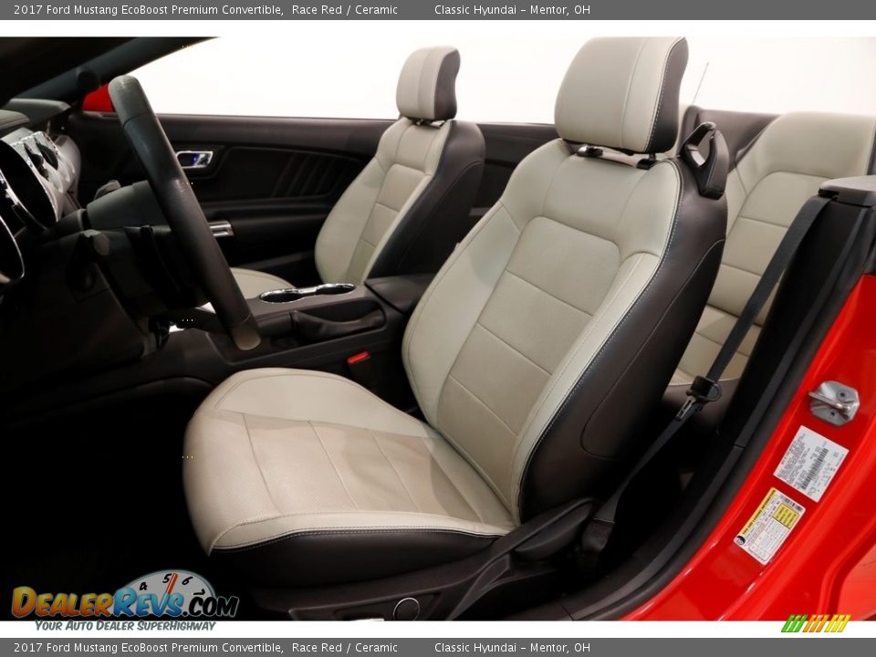 2017 Ford Mustang EcoBoost Premium Convertible Race Red / Ceramic Photo #6