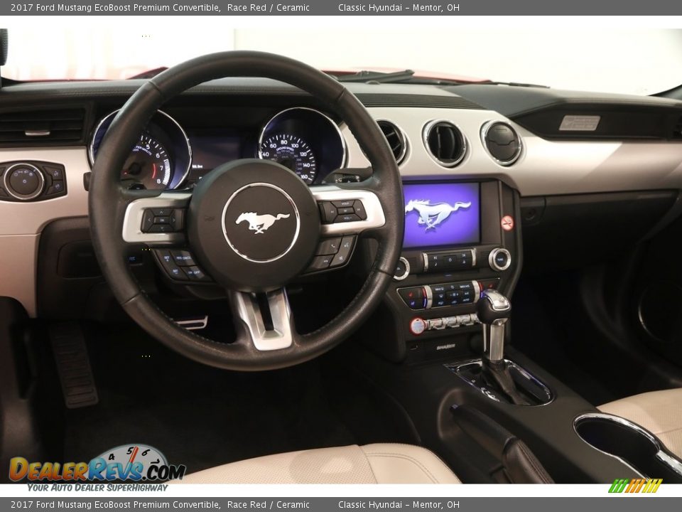 2017 Ford Mustang EcoBoost Premium Convertible Race Red / Ceramic Photo #7