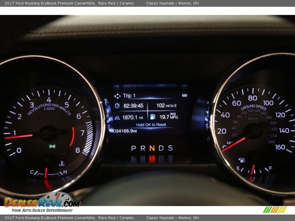 2017 Ford Mustang EcoBoost Premium Convertible Race Red / Ceramic Photo #9