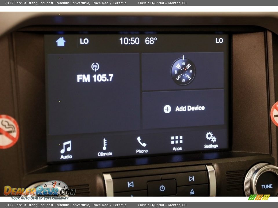 2017 Ford Mustang EcoBoost Premium Convertible Race Red / Ceramic Photo #11