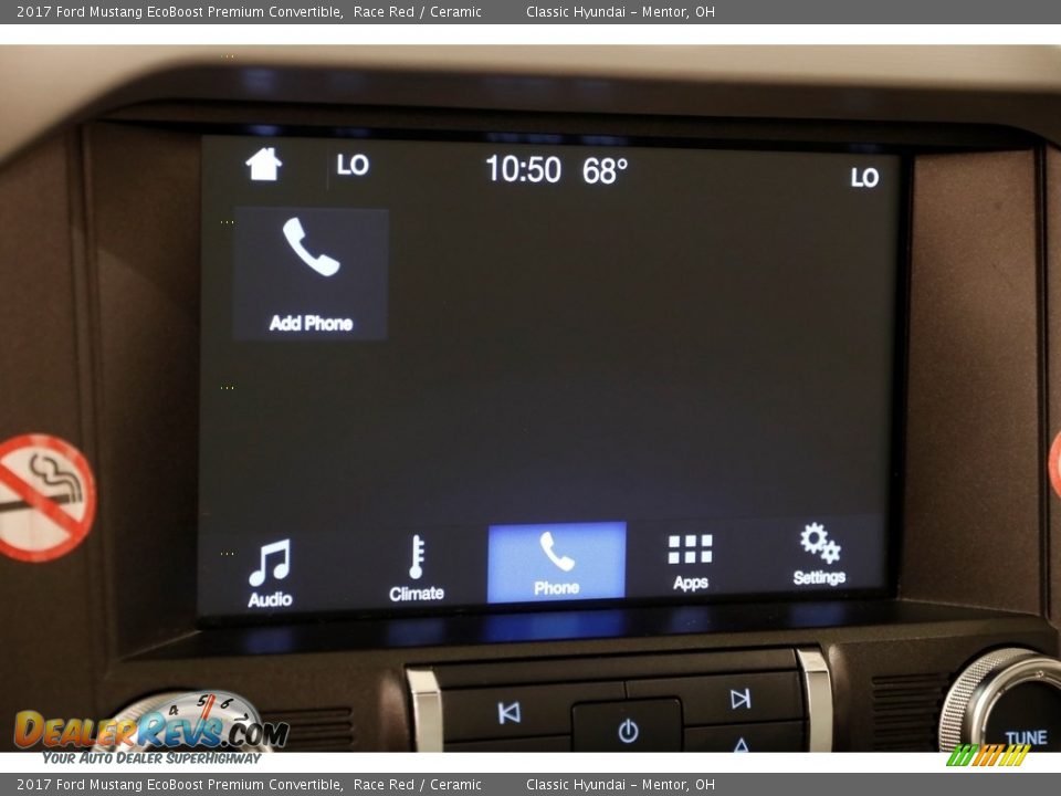 2017 Ford Mustang EcoBoost Premium Convertible Race Red / Ceramic Photo #12