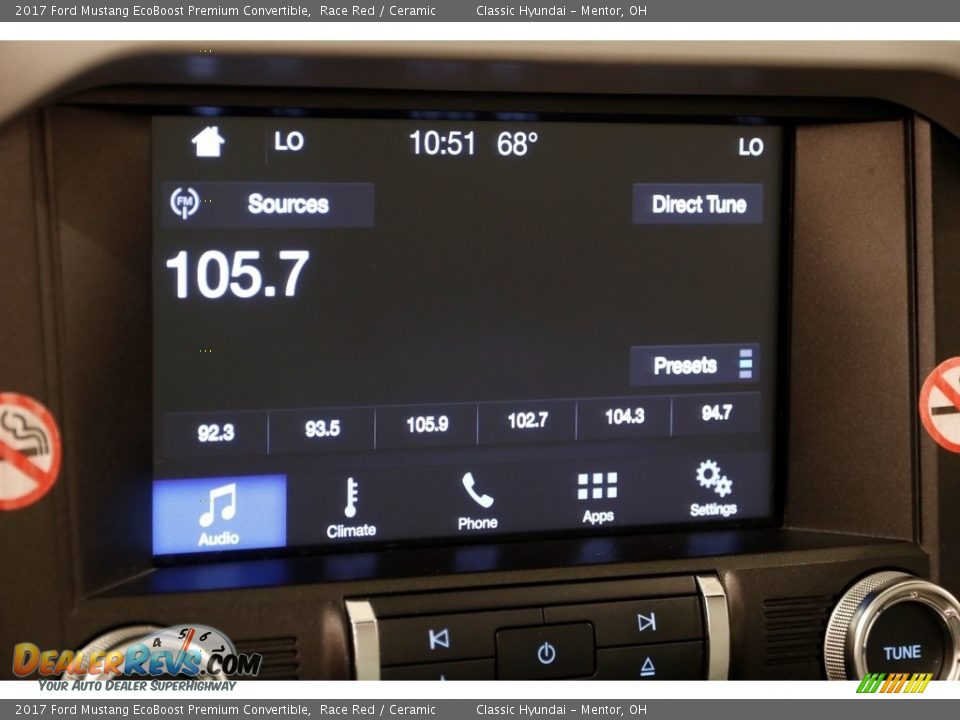 2017 Ford Mustang EcoBoost Premium Convertible Race Red / Ceramic Photo #14