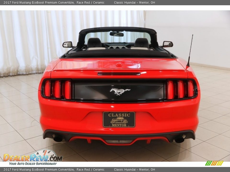 2017 Ford Mustang EcoBoost Premium Convertible Race Red / Ceramic Photo #19