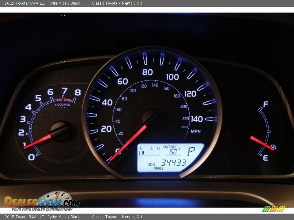 2015 Toyota RAV4 LE Pyrite Mica / Black Photo #8