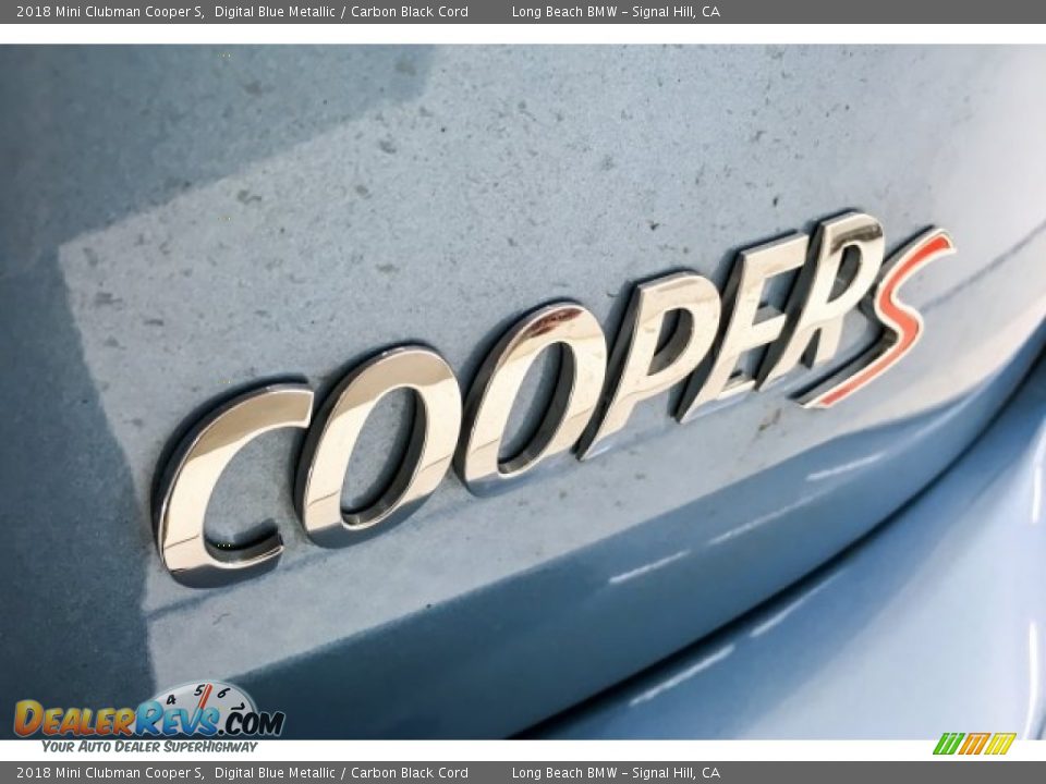 2018 Mini Clubman Cooper S Digital Blue Metallic / Carbon Black Cord Photo #6