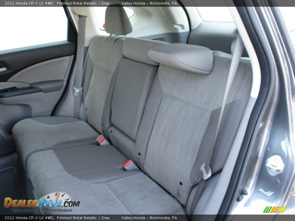 2012 Honda CR-V LX 4WD Polished Metal Metallic / Gray Photo #12