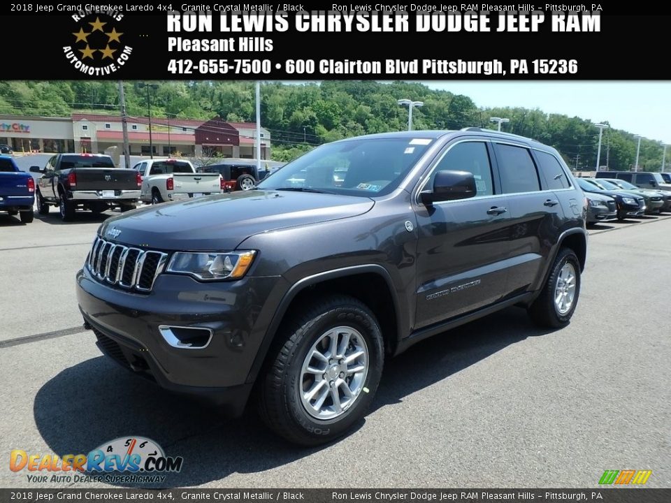 2018 Jeep Grand Cherokee Laredo 4x4 Granite Crystal Metallic / Black Photo #1