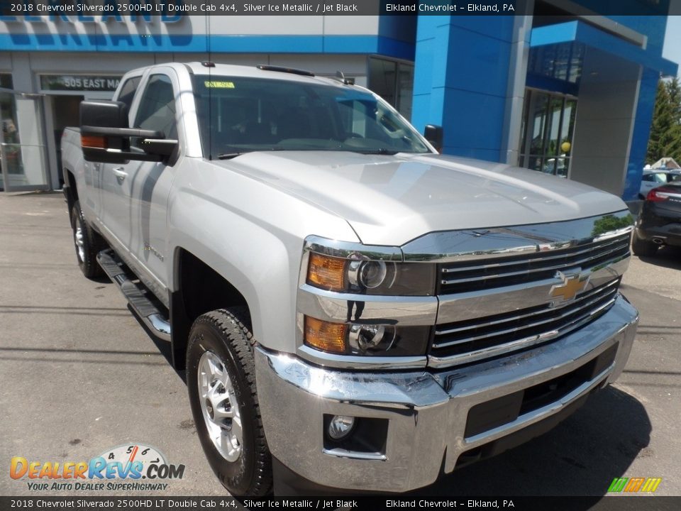 2018 Chevrolet Silverado 2500HD LT Double Cab 4x4 Silver Ice Metallic / Jet Black Photo #1