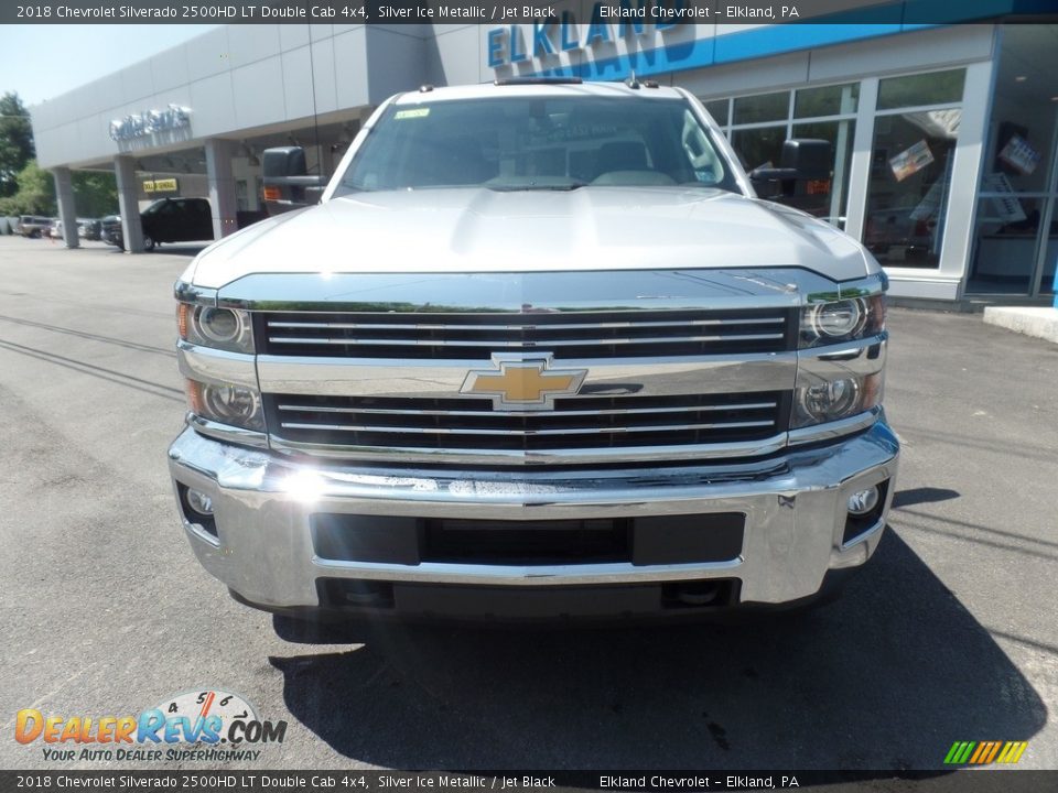 2018 Chevrolet Silverado 2500HD LT Double Cab 4x4 Silver Ice Metallic / Jet Black Photo #2