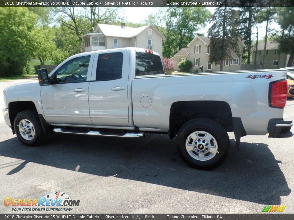 2018 Chevrolet Silverado 2500HD LT Double Cab 4x4 Silver Ice Metallic / Jet Black Photo #5