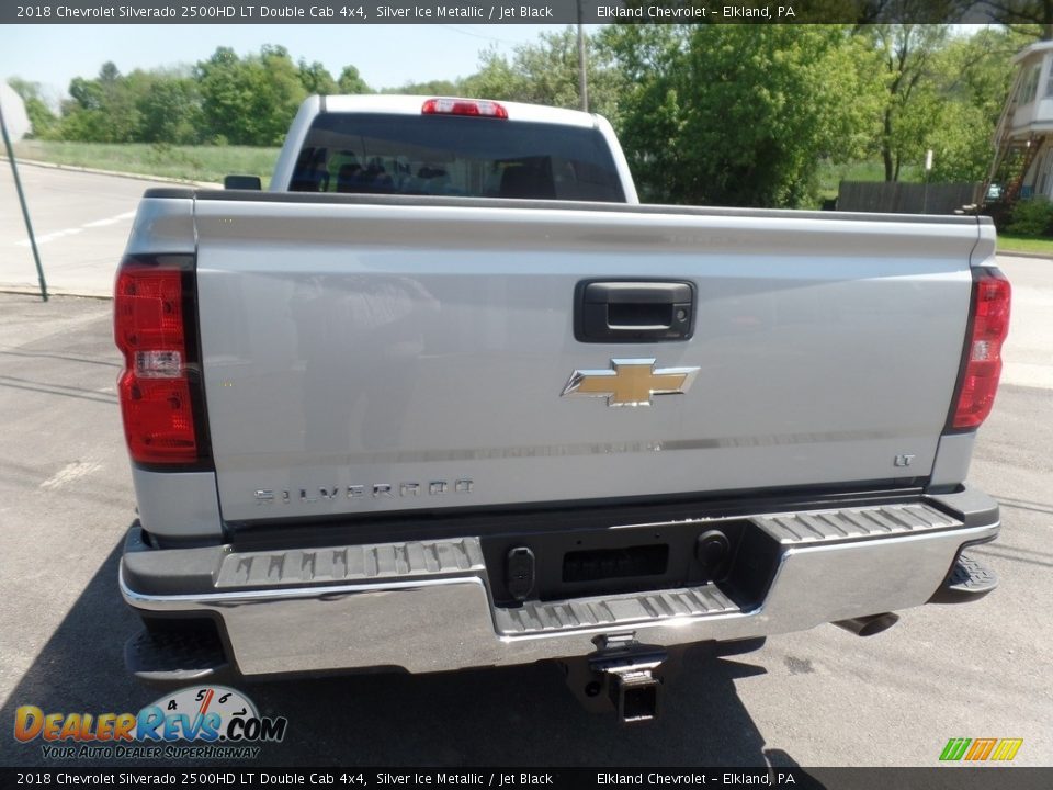2018 Chevrolet Silverado 2500HD LT Double Cab 4x4 Silver Ice Metallic / Jet Black Photo #7