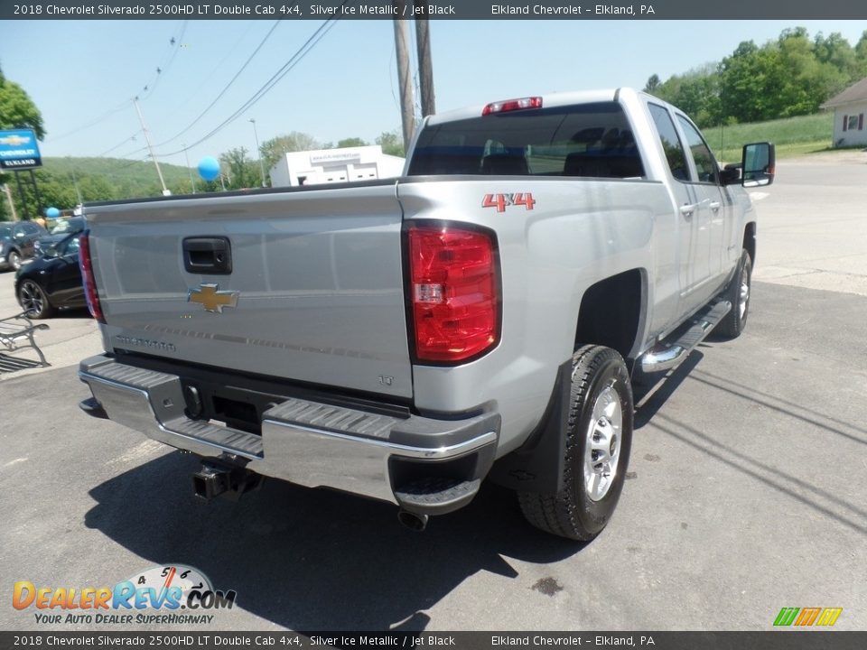2018 Chevrolet Silverado 2500HD LT Double Cab 4x4 Silver Ice Metallic / Jet Black Photo #8
