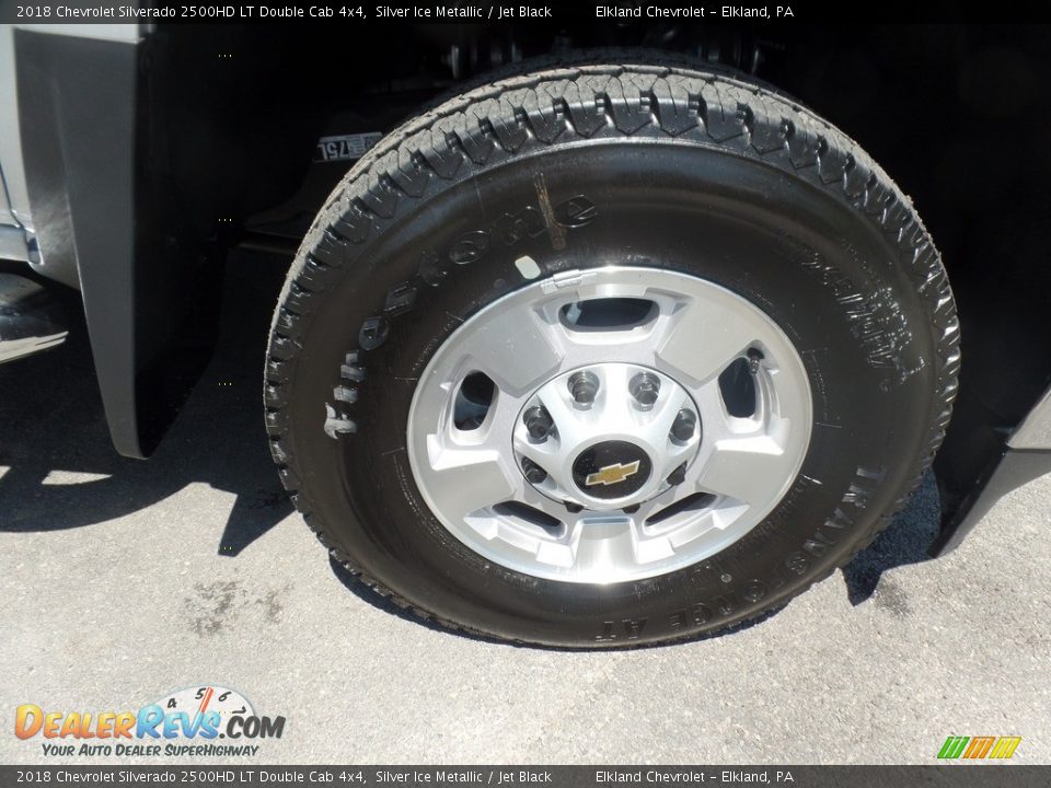 2018 Chevrolet Silverado 2500HD LT Double Cab 4x4 Silver Ice Metallic / Jet Black Photo #11