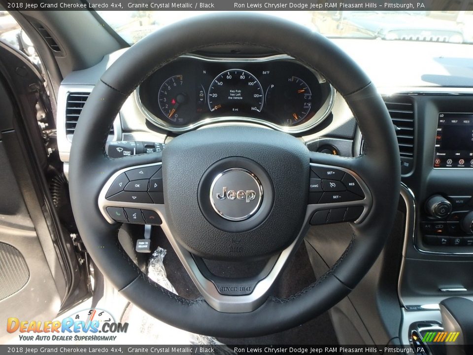 2018 Jeep Grand Cherokee Laredo 4x4 Granite Crystal Metallic / Black Photo #19