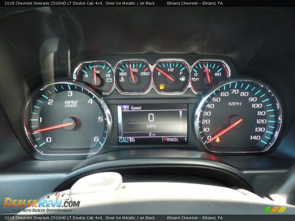 2018 Chevrolet Silverado 2500HD LT Double Cab 4x4 Silver Ice Metallic / Jet Black Photo #27