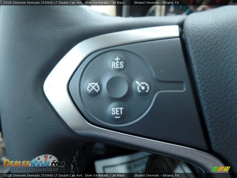 2018 Chevrolet Silverado 2500HD LT Double Cab 4x4 Silver Ice Metallic / Jet Black Photo #28