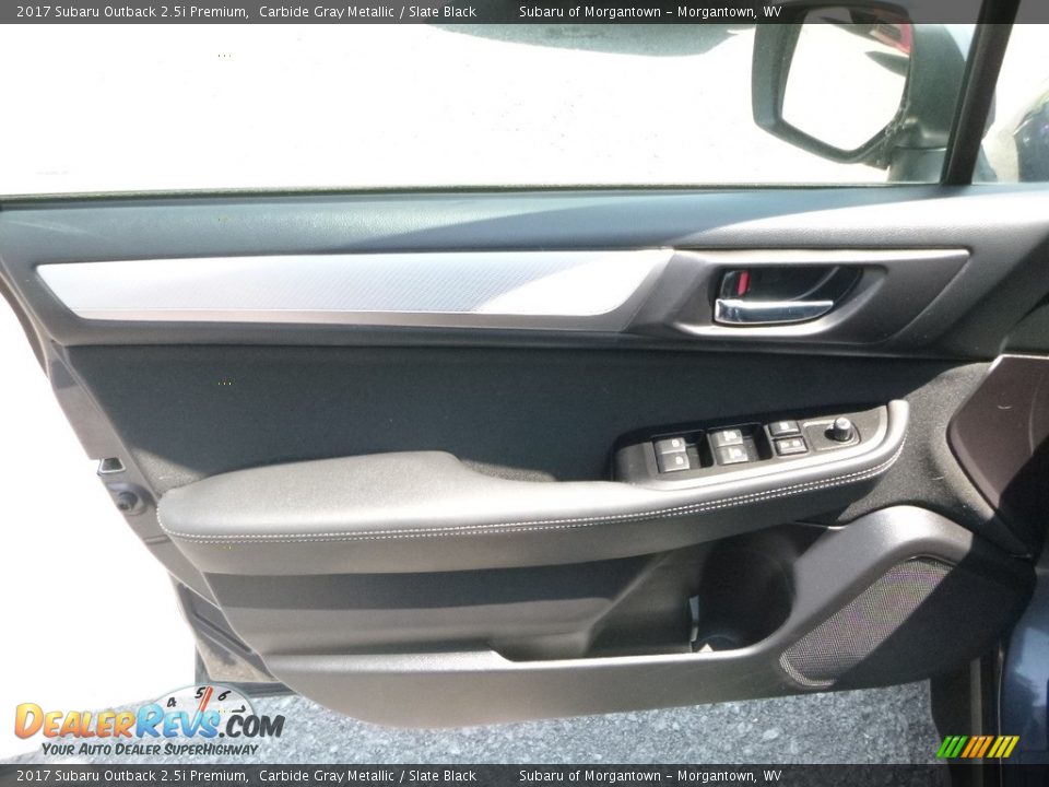 2017 Subaru Outback 2.5i Premium Carbide Gray Metallic / Slate Black Photo #11