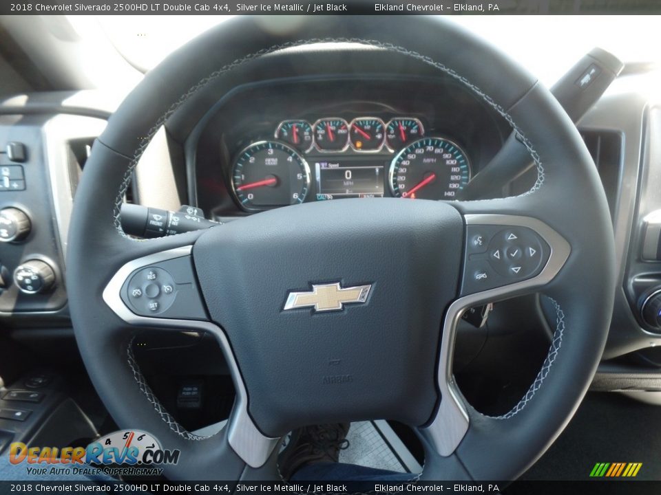 2018 Chevrolet Silverado 2500HD LT Double Cab 4x4 Silver Ice Metallic / Jet Black Photo #30