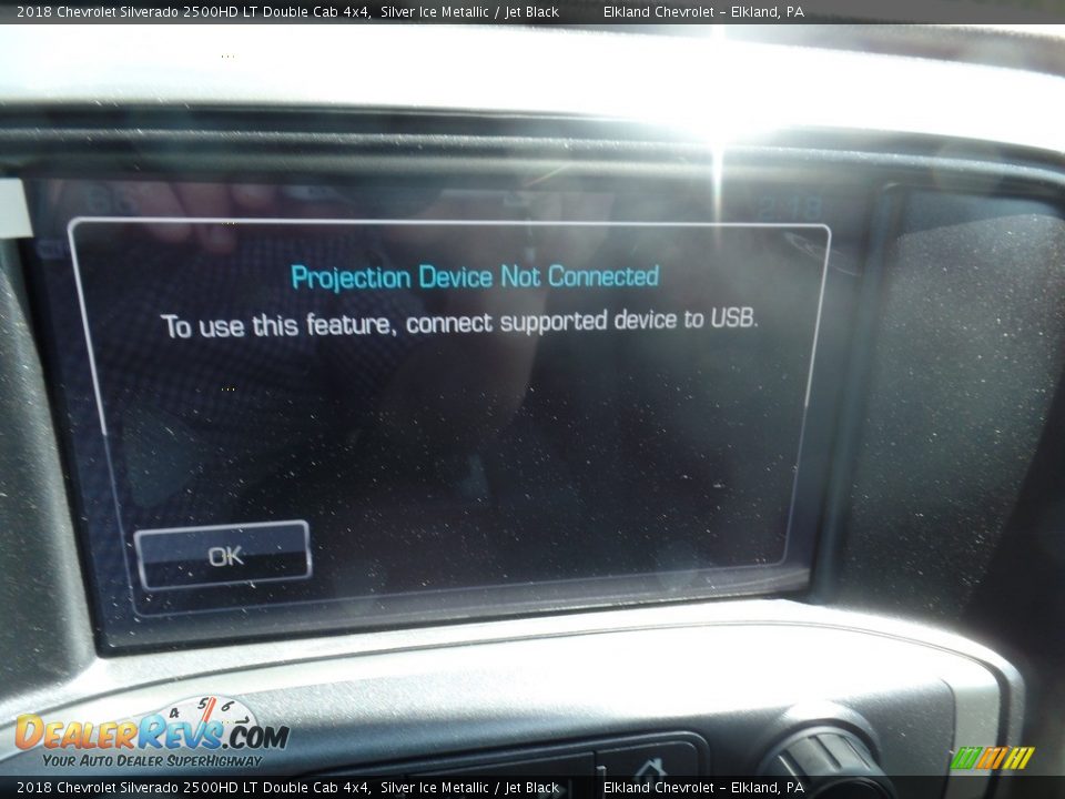 2018 Chevrolet Silverado 2500HD LT Double Cab 4x4 Silver Ice Metallic / Jet Black Photo #34