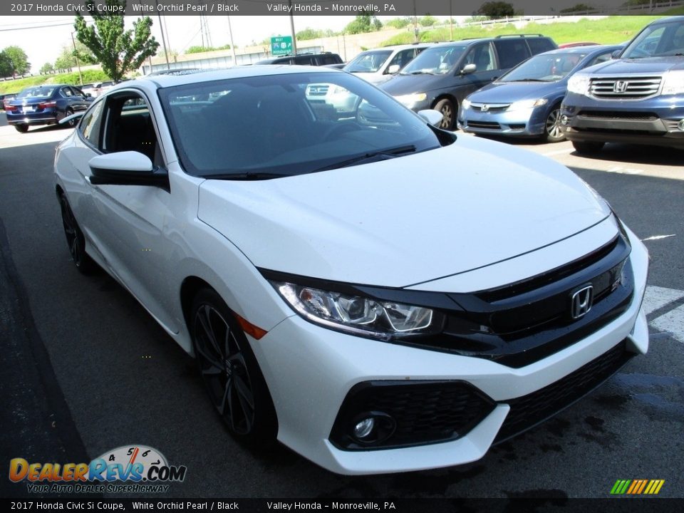 2017 Honda Civic Si Coupe White Orchid Pearl / Black Photo #7