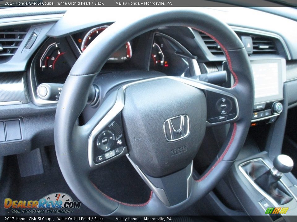 2017 Honda Civic Si Coupe White Orchid Pearl / Black Photo #14
