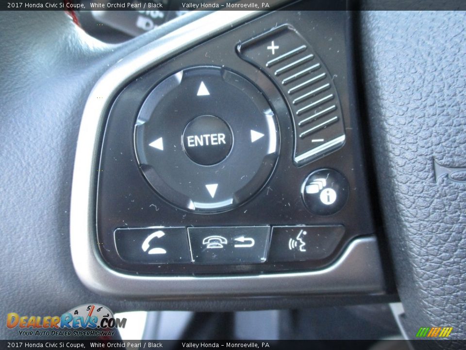 2017 Honda Civic Si Coupe White Orchid Pearl / Black Photo #17