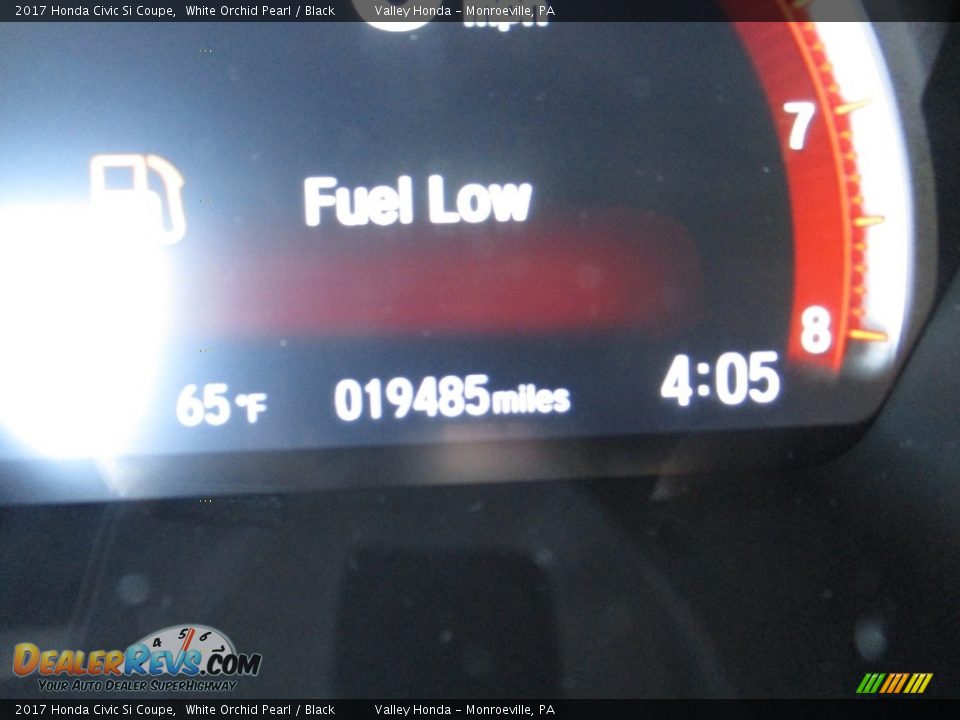 2017 Honda Civic Si Coupe White Orchid Pearl / Black Photo #20