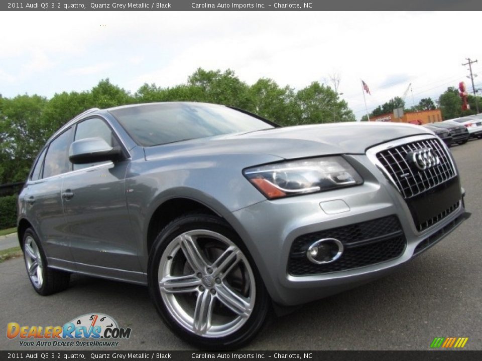 2011 Audi Q5 3.2 quattro Quartz Grey Metallic / Black Photo #2