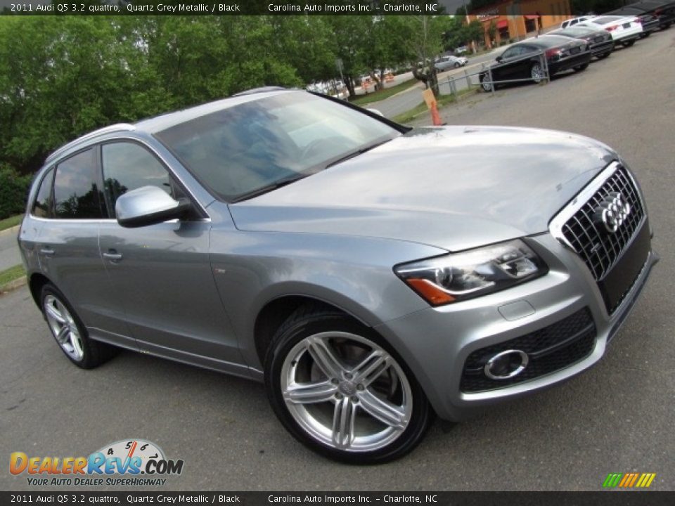 2011 Audi Q5 3.2 quattro Quartz Grey Metallic / Black Photo #3