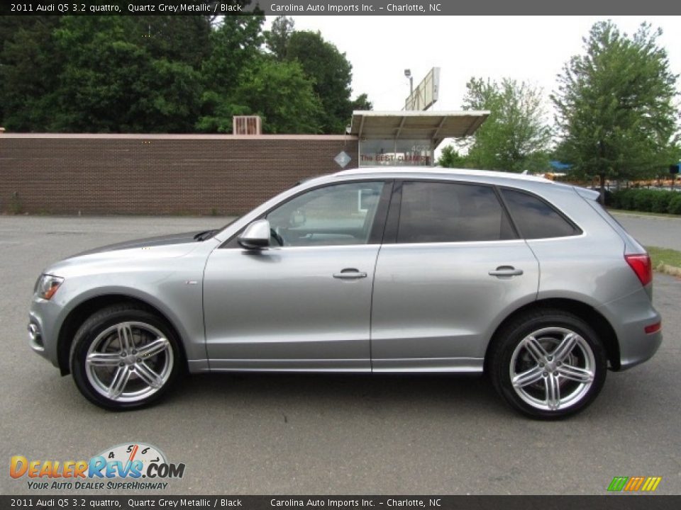 2011 Audi Q5 3.2 quattro Quartz Grey Metallic / Black Photo #7