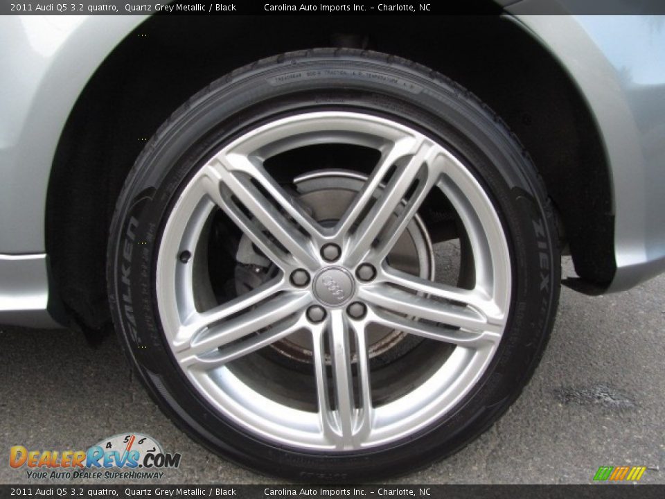2011 Audi Q5 3.2 quattro Quartz Grey Metallic / Black Photo #26