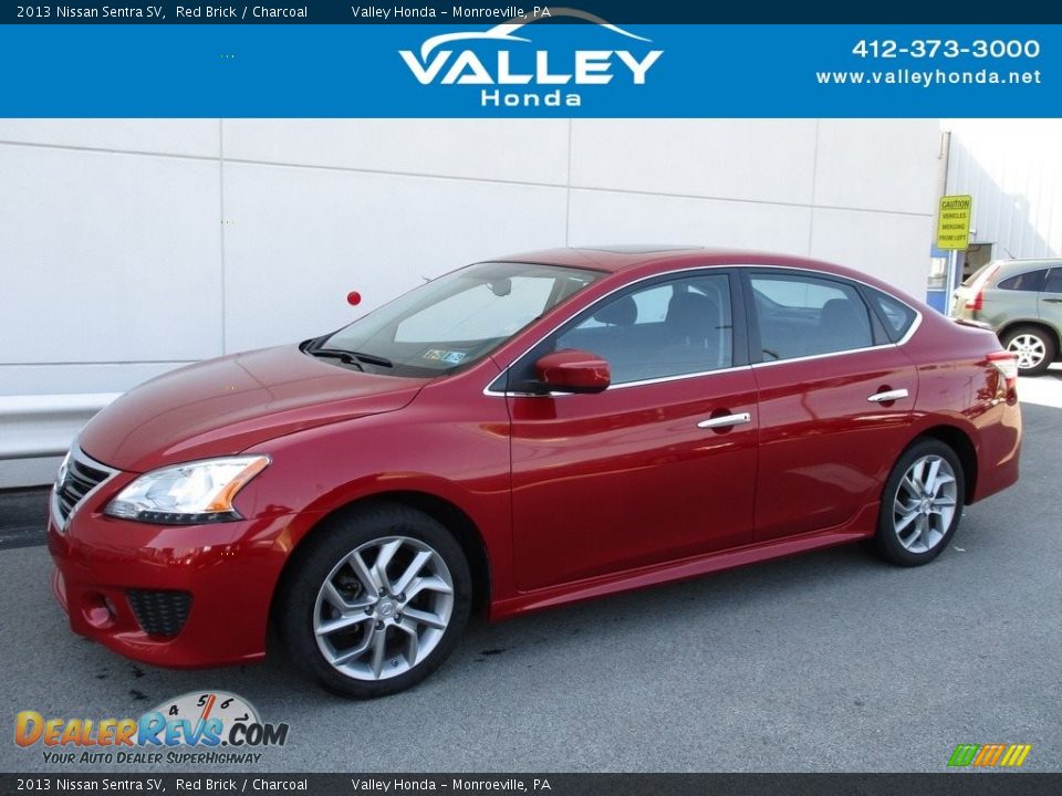 2013 Nissan Sentra SV Red Brick / Charcoal Photo #1