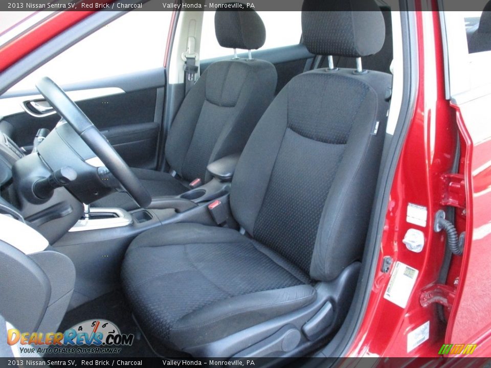2013 Nissan Sentra SV Red Brick / Charcoal Photo #12