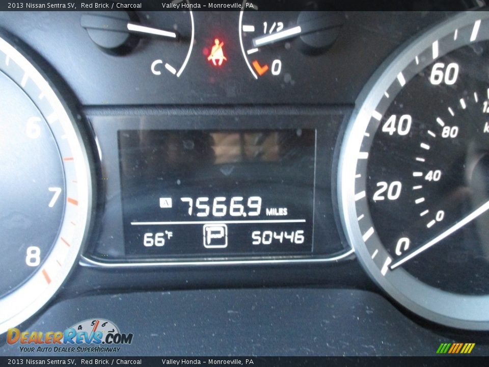 2013 Nissan Sentra SV Red Brick / Charcoal Photo #20