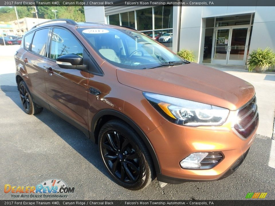 2017 Ford Escape Titanium 4WD Canyon Ridge / Charcoal Black Photo #9