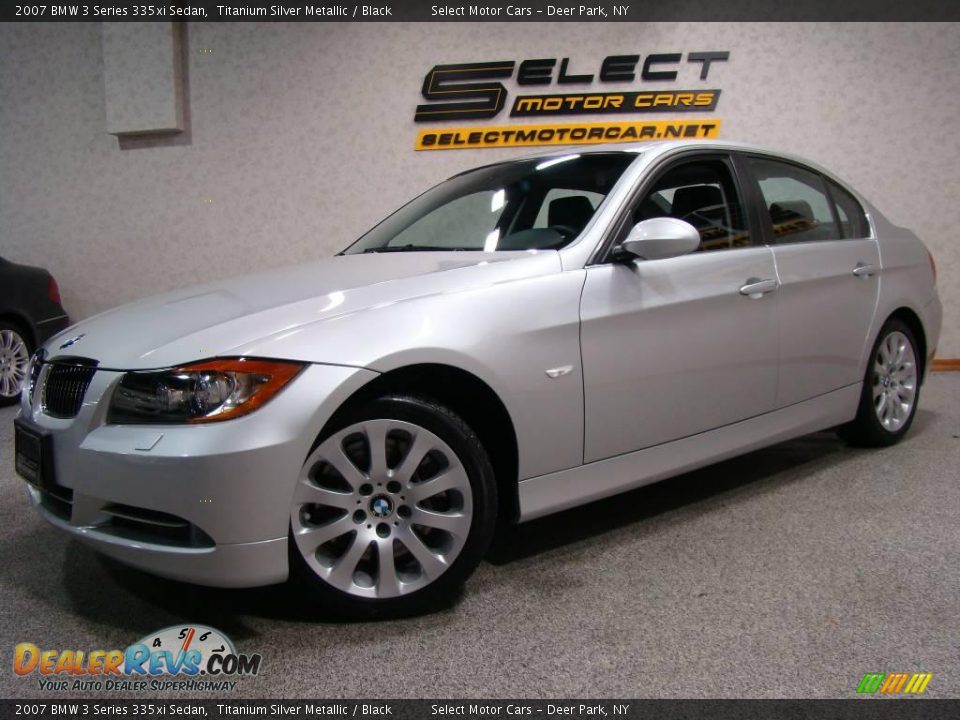 2007 BMW 3 Series 335xi Sedan Titanium Silver Metallic / Black Photo #1