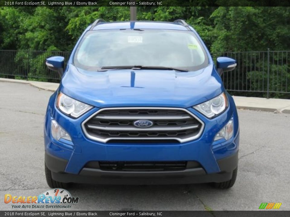 2018 Ford EcoSport SE Lightning Blue / Ebony Black Photo #2