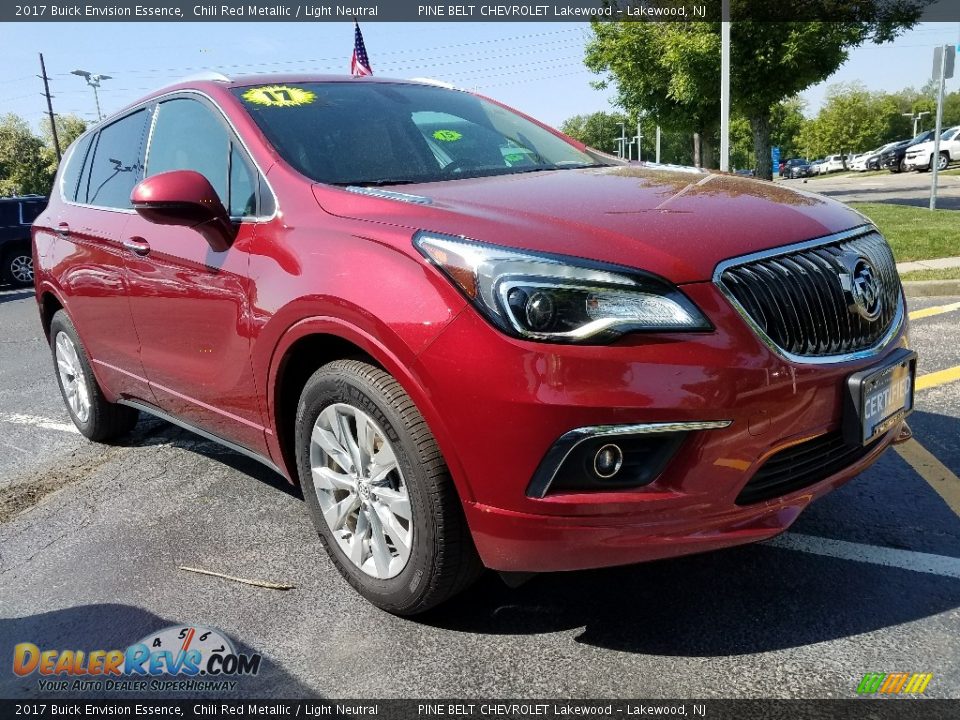 2017 Buick Envision Essence Chili Red Metallic / Light Neutral Photo #1