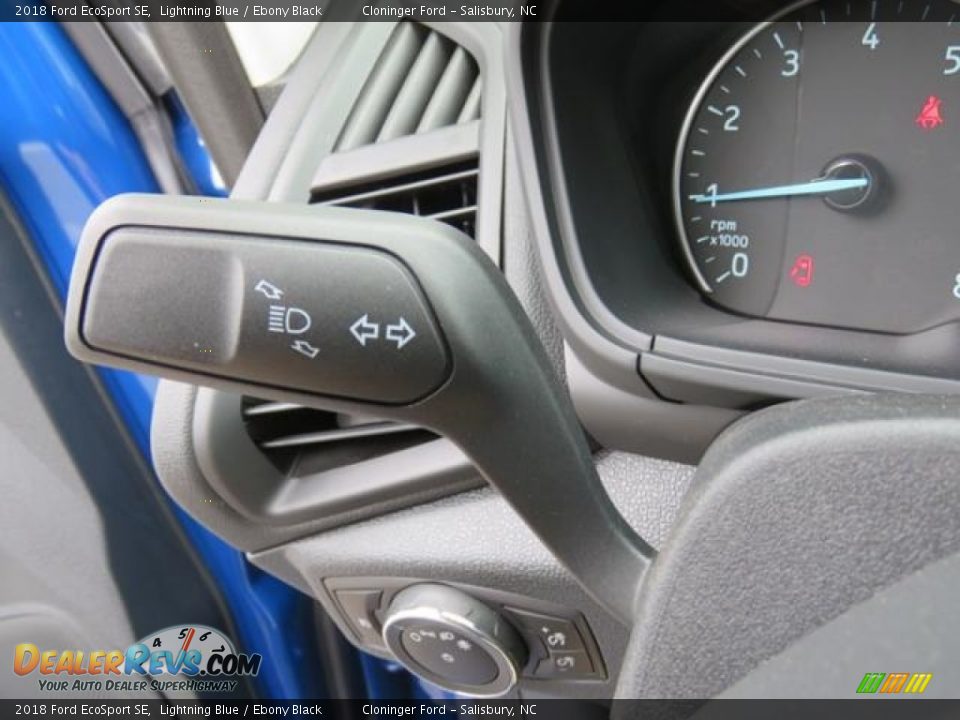 2018 Ford EcoSport SE Lightning Blue / Ebony Black Photo #17
