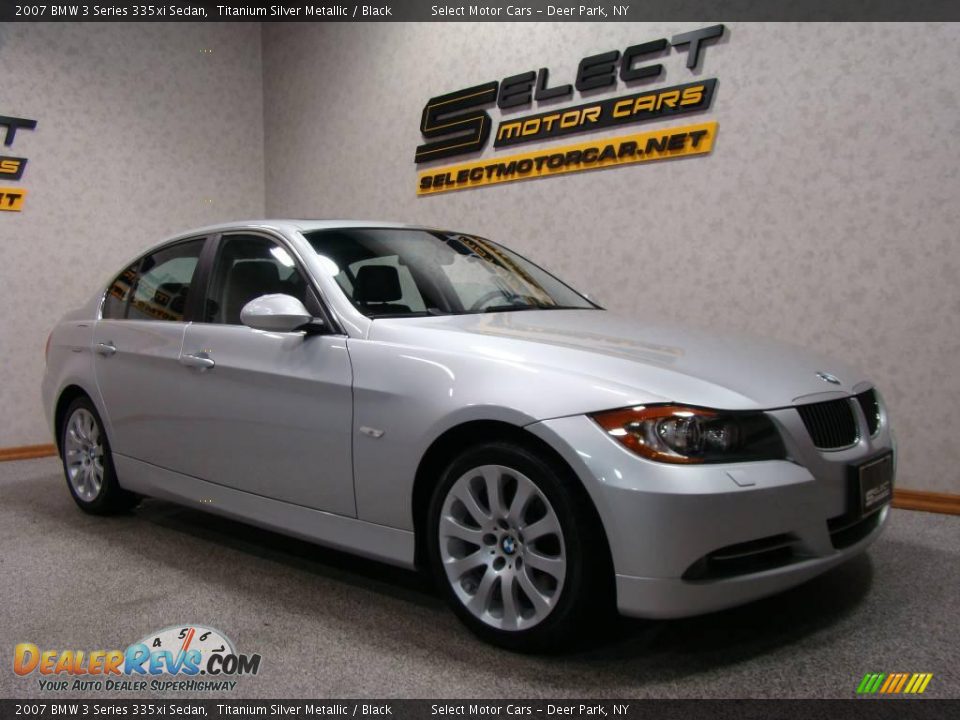 2007 BMW 3 Series 335xi Sedan Titanium Silver Metallic / Black Photo #3