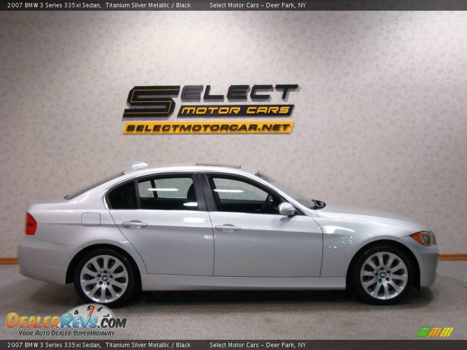 2007 BMW 3 Series 335xi Sedan Titanium Silver Metallic / Black Photo #4