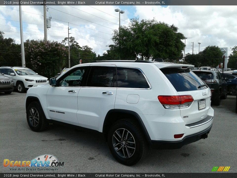 2018 Jeep Grand Cherokee Limited Bright White / Black Photo #3