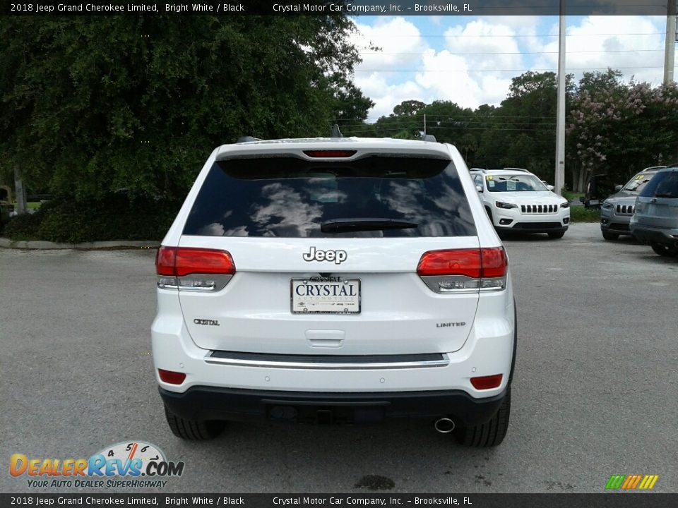 2018 Jeep Grand Cherokee Limited Bright White / Black Photo #4