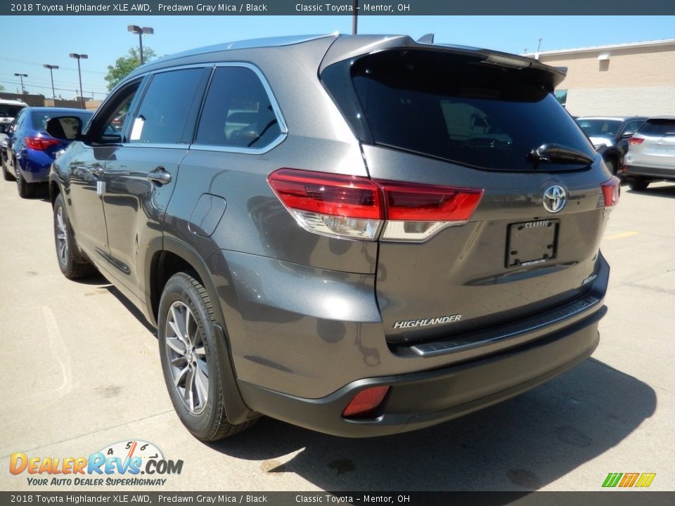 2018 Toyota Highlander XLE AWD Predawn Gray Mica / Black Photo #2