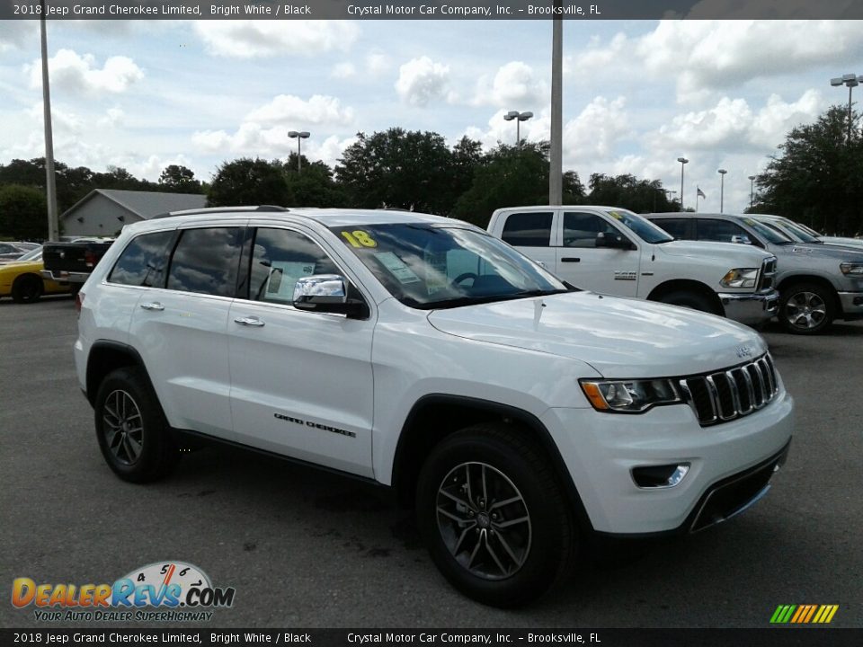 2018 Jeep Grand Cherokee Limited Bright White / Black Photo #7