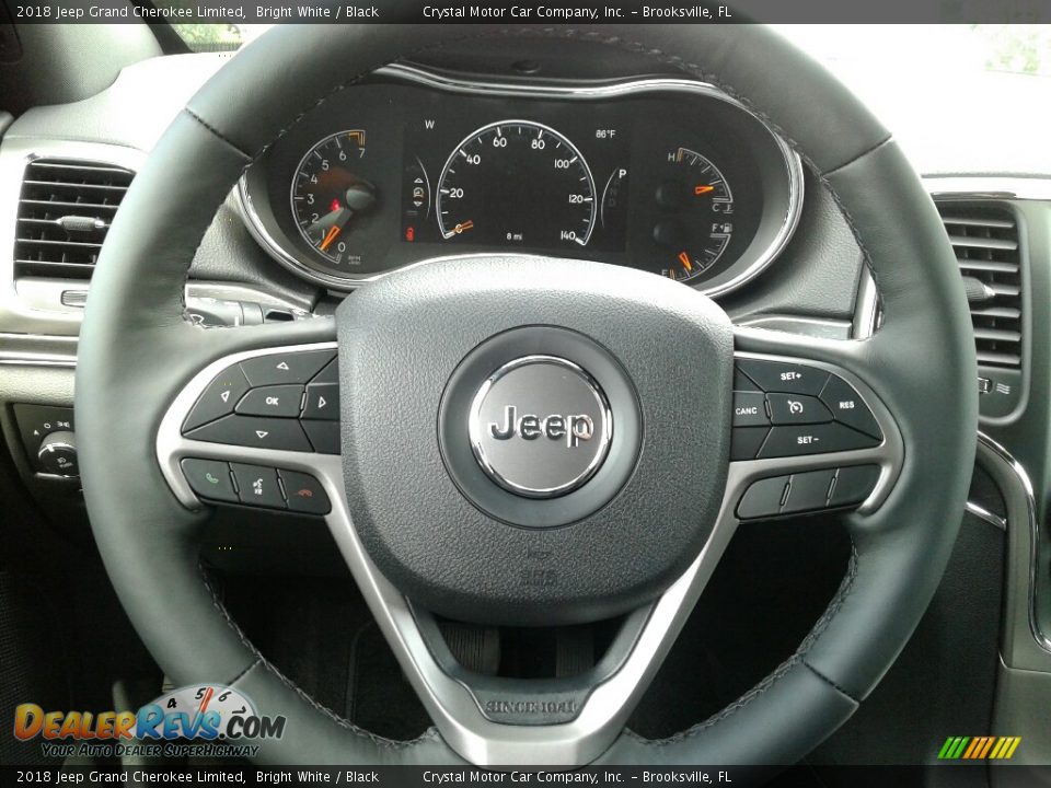 2018 Jeep Grand Cherokee Limited Bright White / Black Photo #14